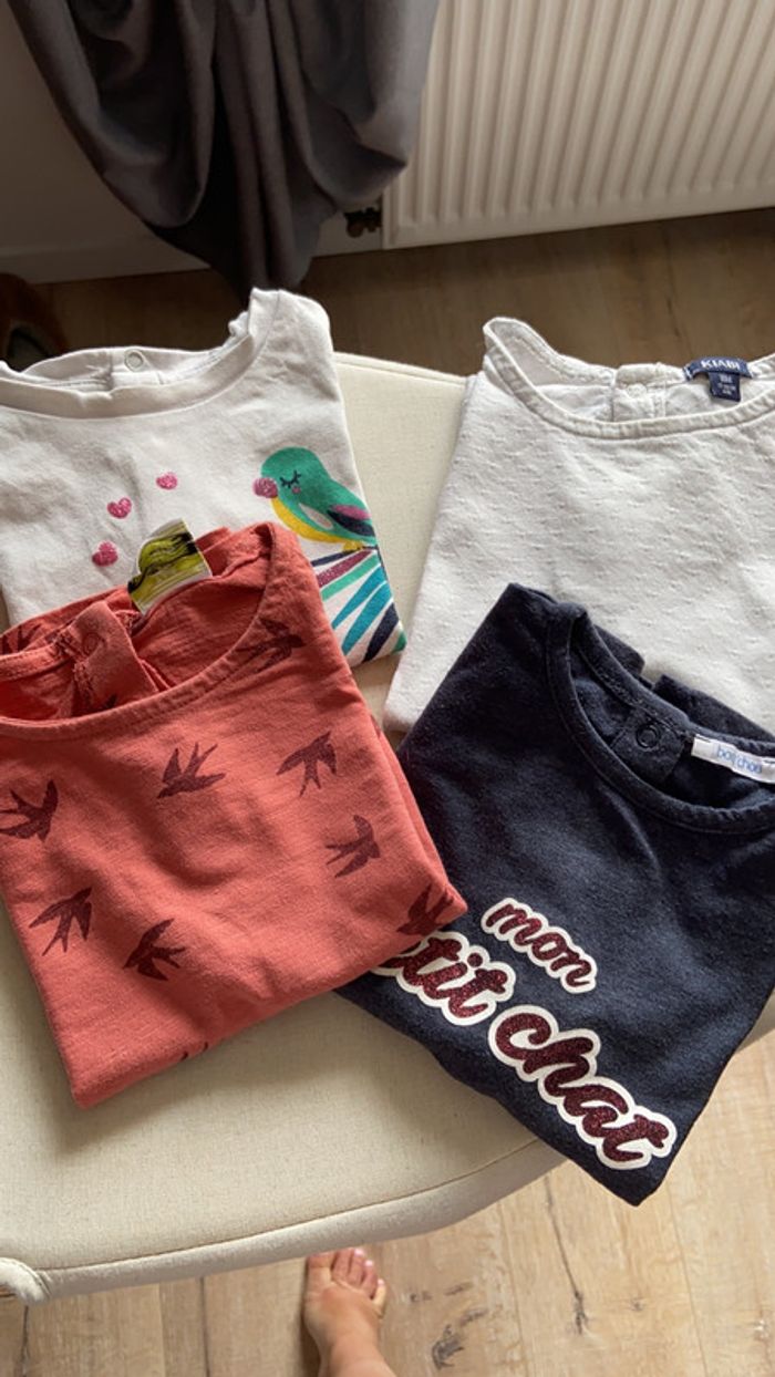 Lot de 4 tee shirts manches courtes