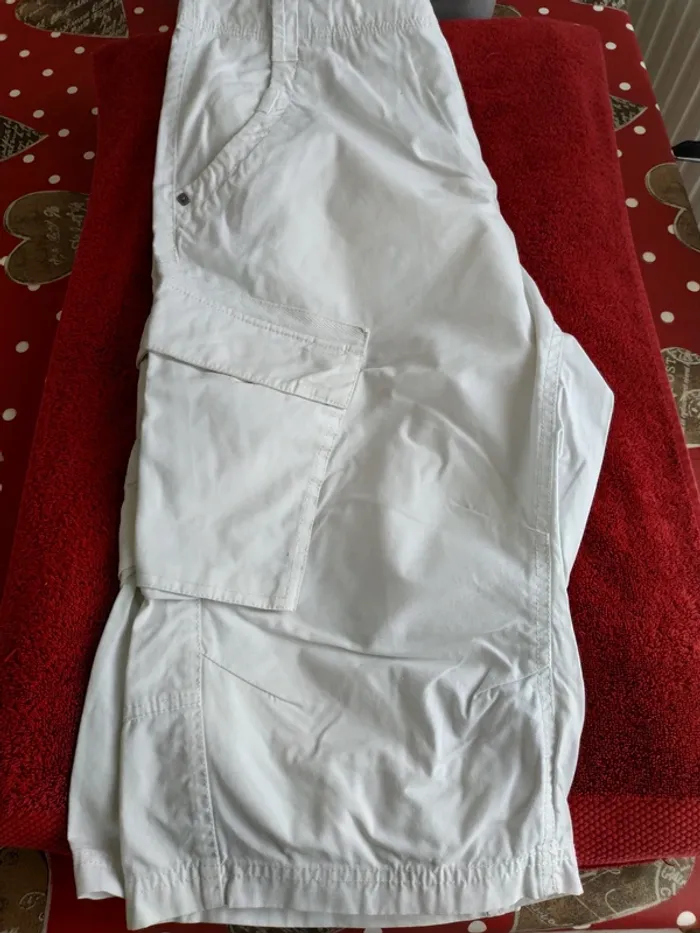Pantacourt blanc homme - photo numéro 3