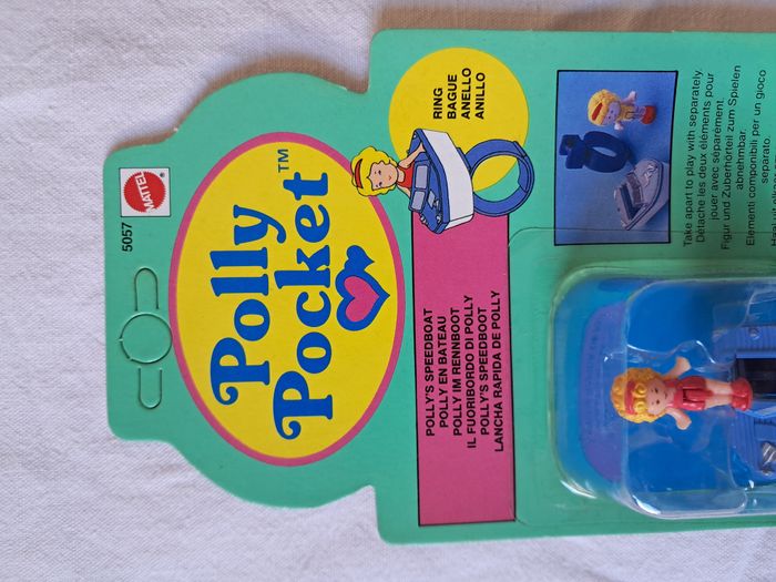 Bague polly pocket blubird polly en bateau mattel 1989 neuf - photo numéro 2
