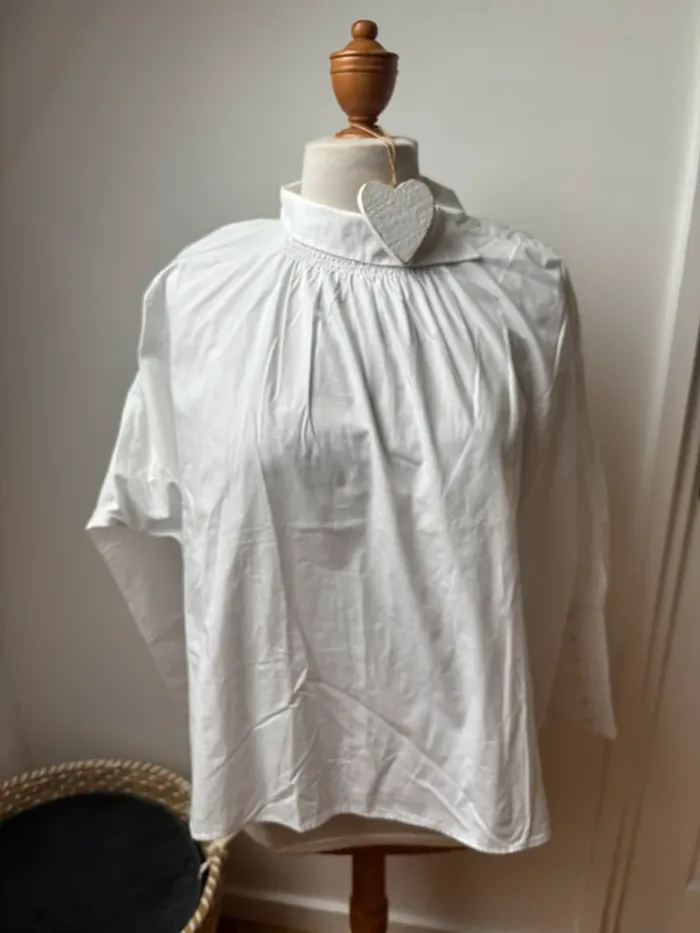 🌸 Blouse blanche MAJE - Taille 1 (équivalent 36) 🌸 - photo numéro 5