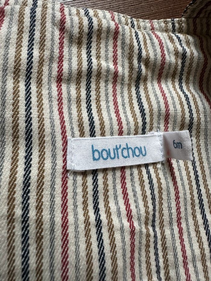 Lot pantalon+ salopette Bout’chou 6 mois rayé - photo numéro 2