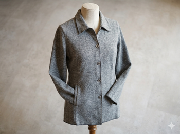 Veste grise longueur 75 cm  Taille 38 CAMAIEU neuve