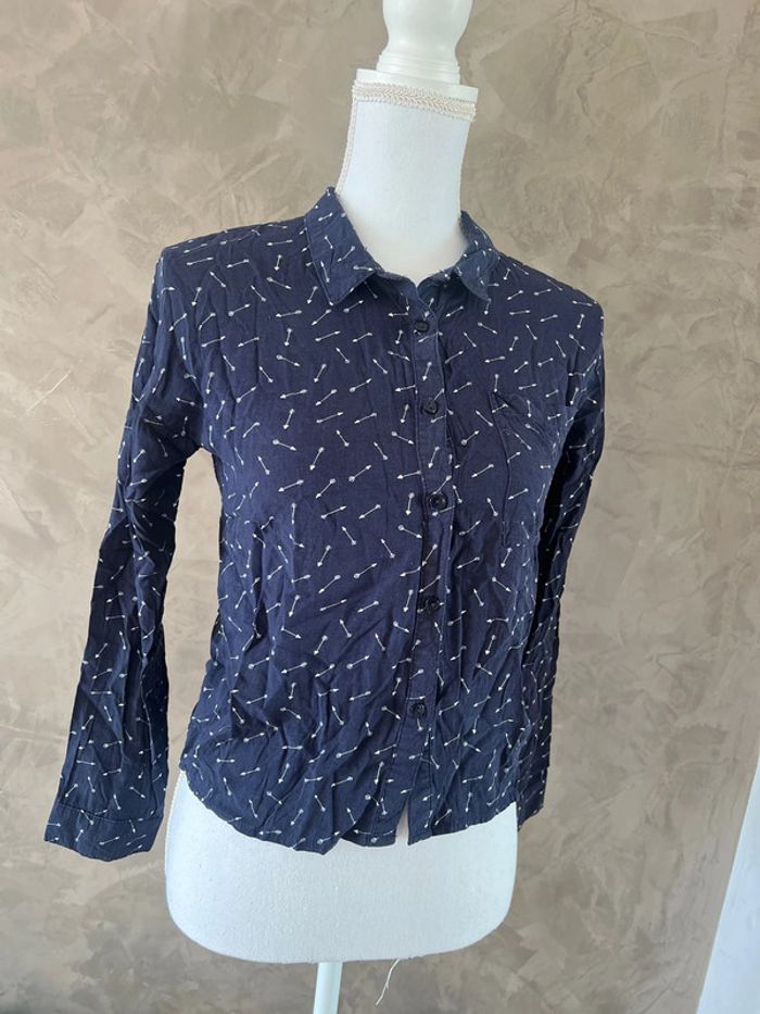 Chemise bleue marine