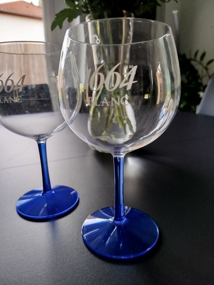 Lot 2 verres à biere 1664 50cl - photo numéro 2