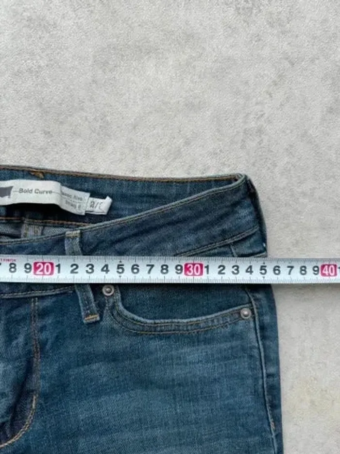 Jeans Levi's Bold Curve W27 FR36 coupe droite bleu Femme Women pan530b - photo numéro 5