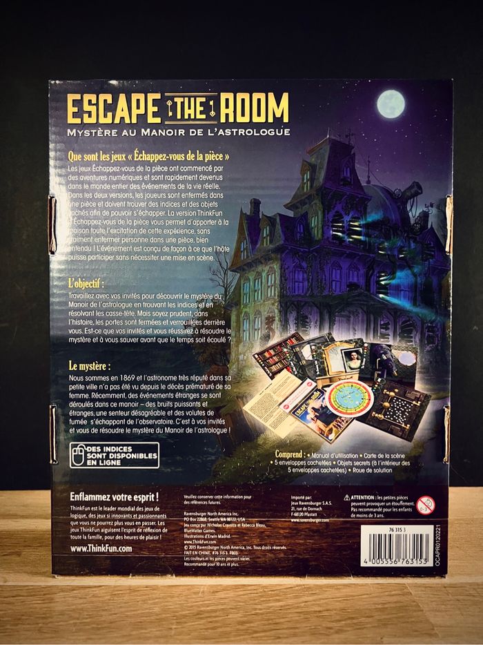 Escape the Room - Mystère au Manoir de l’Astrologie Thinkfun Neuf - photo numéro 4