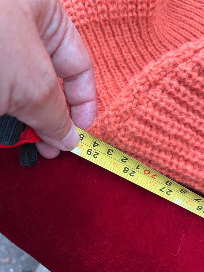 Pull col roulé oversize orange – Taille 2XL ou T 50 / 52 - photo numéro 10