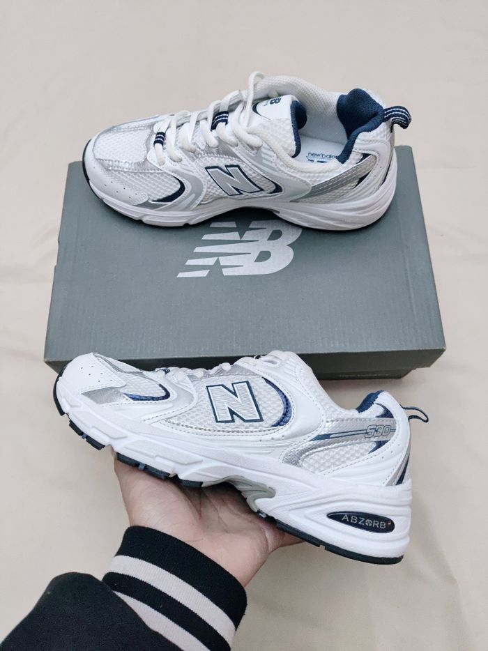 New Balance 530 White Silver Navy  - Taille 38