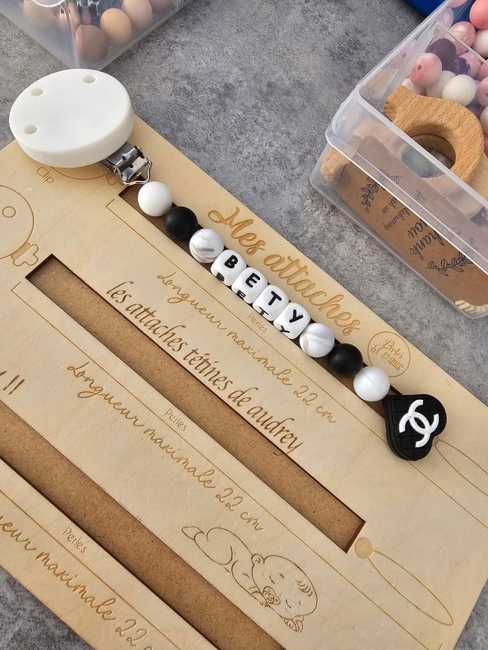 ATTACHES TETINES PERSONNALISÉ EN SILICONE - photo numéro 8