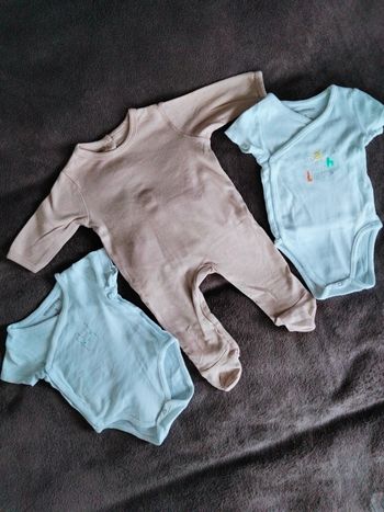 Lots grenouillère/bodies - bébé 3 mois mixte - Verbaudet/orchestra