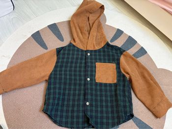 Chemise à carreau vert