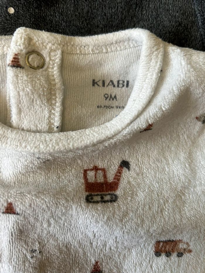 Lot 3 pyjamas velour 9 mois - photo numéro 5