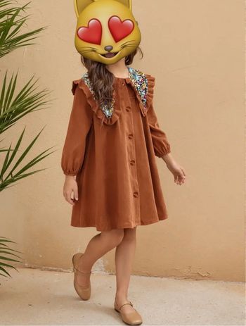 Magnifique robe en velours fille 5 ans