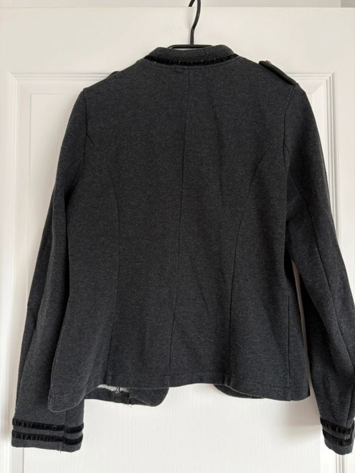 Blazer gris avec épaulettes Cache Cache M très bon état - photo numéro 4