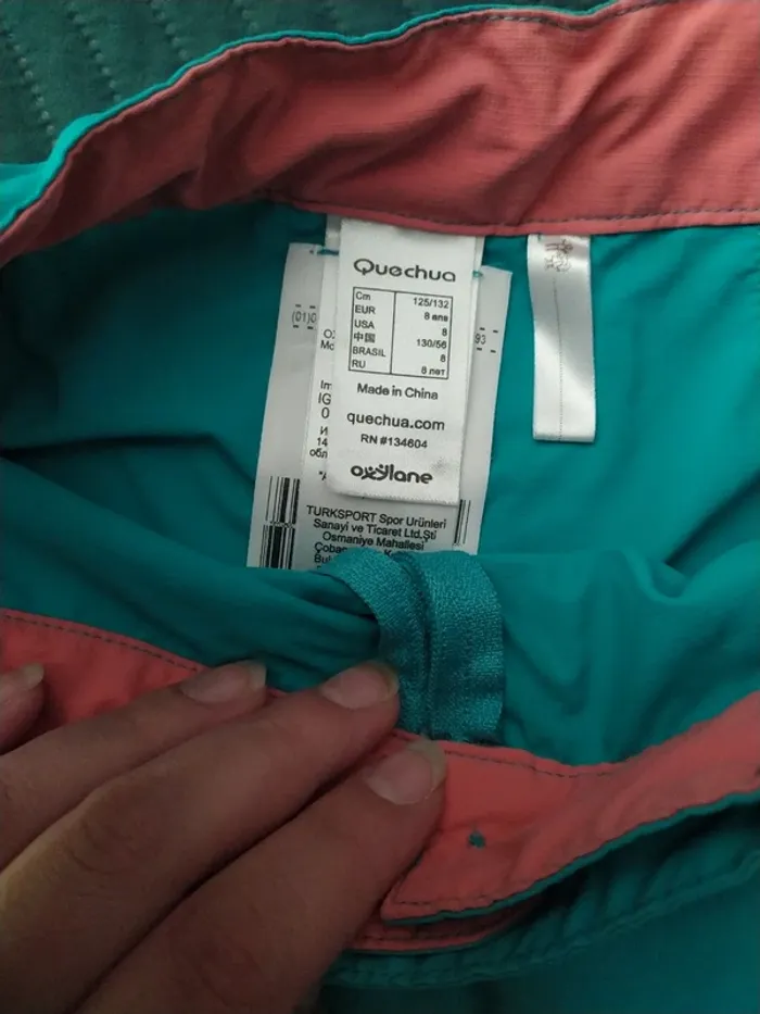 Jupe short bleu quechua 8 ans - photo numéro 6