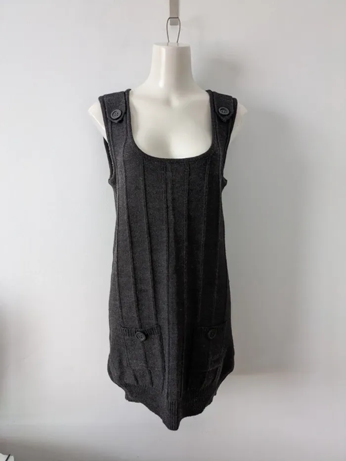 Pull long gilet sans manches - Dunnes - taille M/L