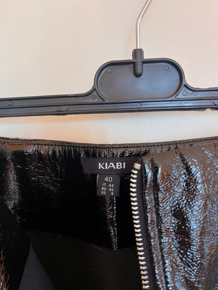 Jupe en cuir Kiabi noir taille 40 - photo numéro 3