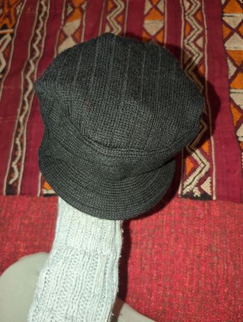 Bonnet casquette hiver mi saison noir mixte
