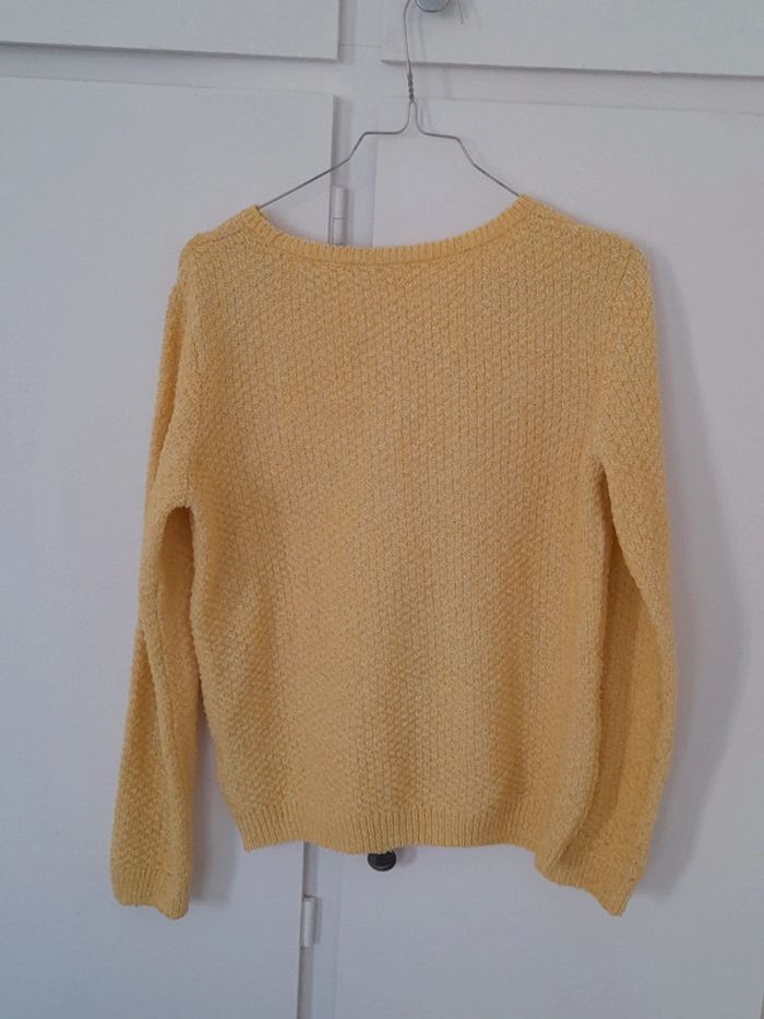 Pull en maille jaune - Camaïeu - photo numéro 5