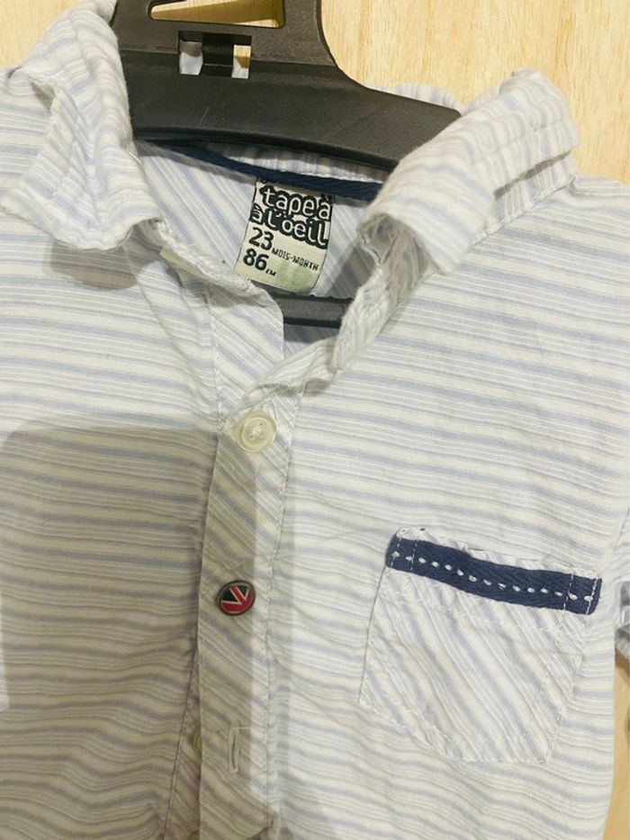 Chemise manches longues 23 mois tape à l’œil - photo numéro 3