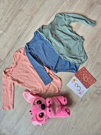 Lot de 3 bodies manches longues 36 mois