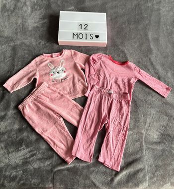 Pyjamas 2 pièces 12 mois