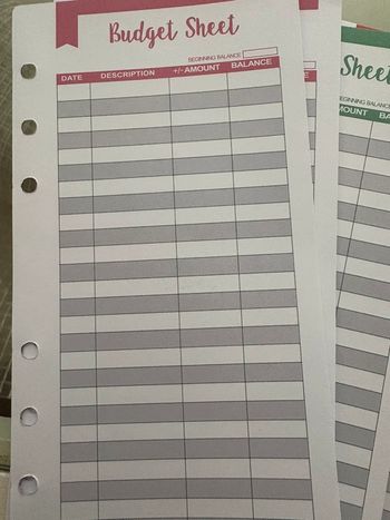 Feuille de budget