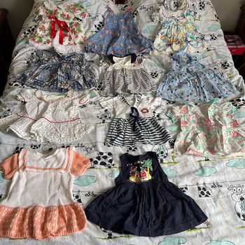Lot 14 pièces fille vintage 6 mois