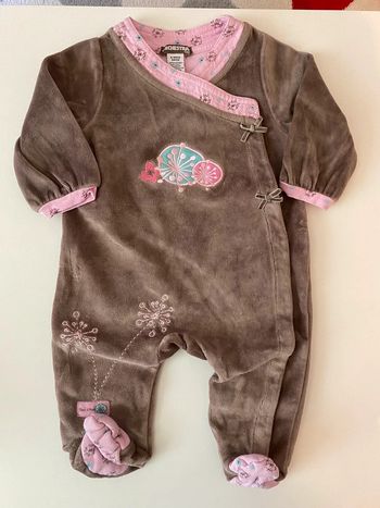 Pyjama velour 6 mois