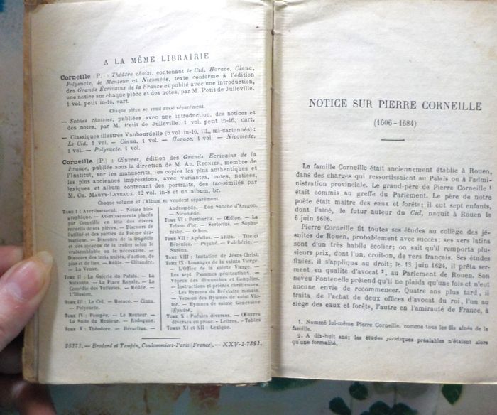 THEATRE CHOISI de CORNEILLE Librairie Hachette (1900 ?) - photo numéro 7
