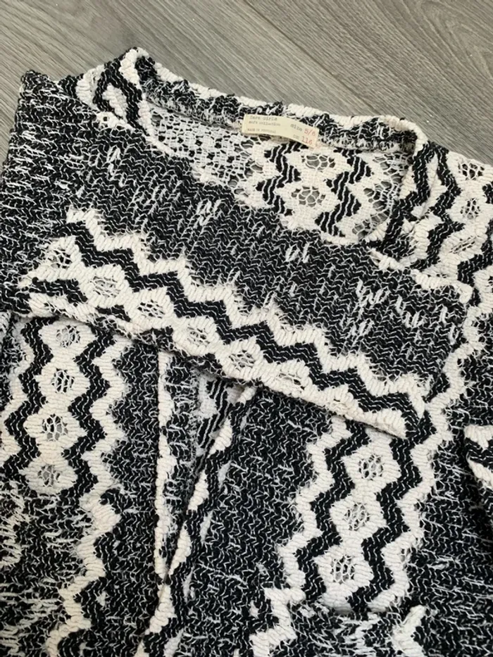 Gilet tricot oversize Zara 5/6ans - photo numéro 4
