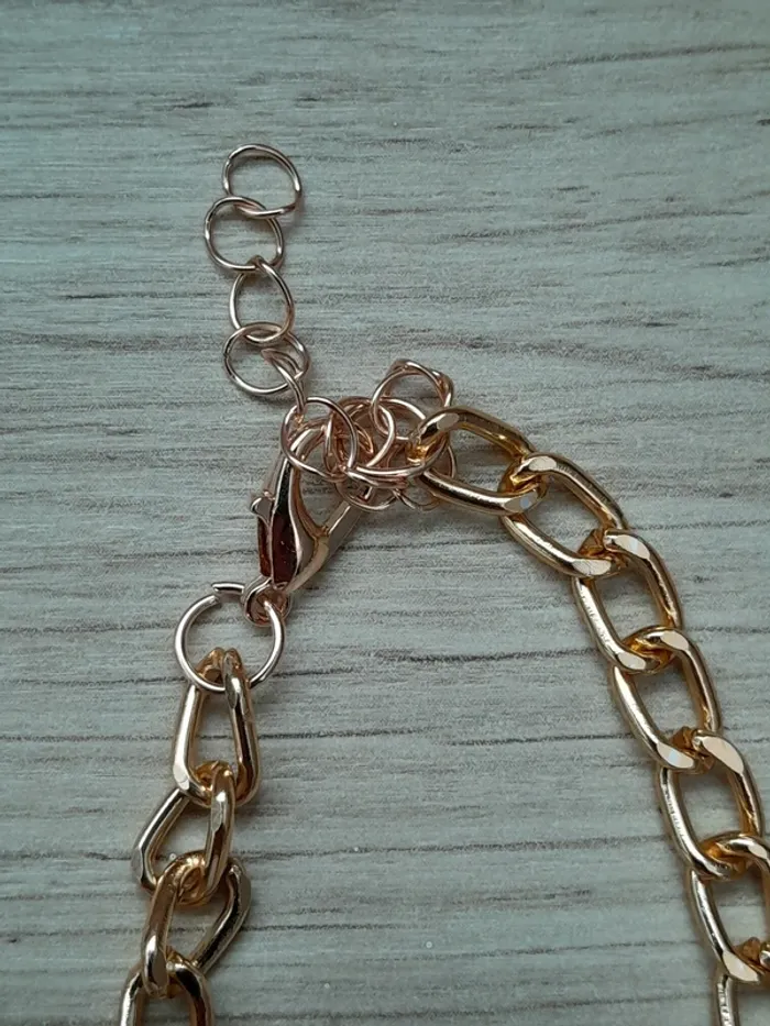 Lot de 2 Bracelets maillons de chaîne, doré - photo numéro 7