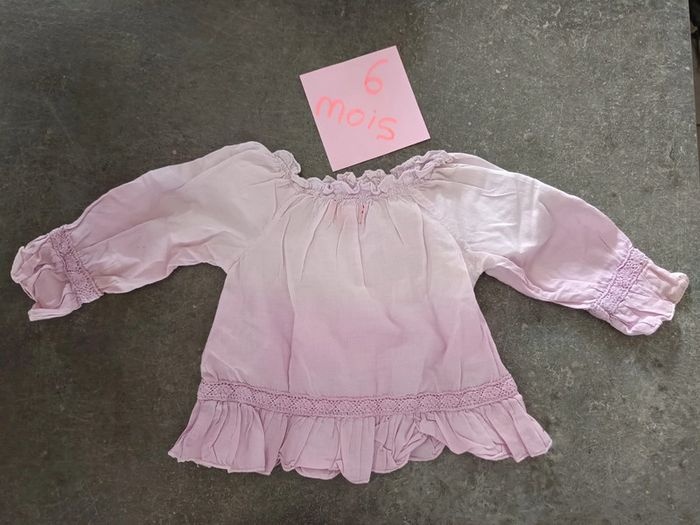 Blouse violette 6 mois - photo numéro 3