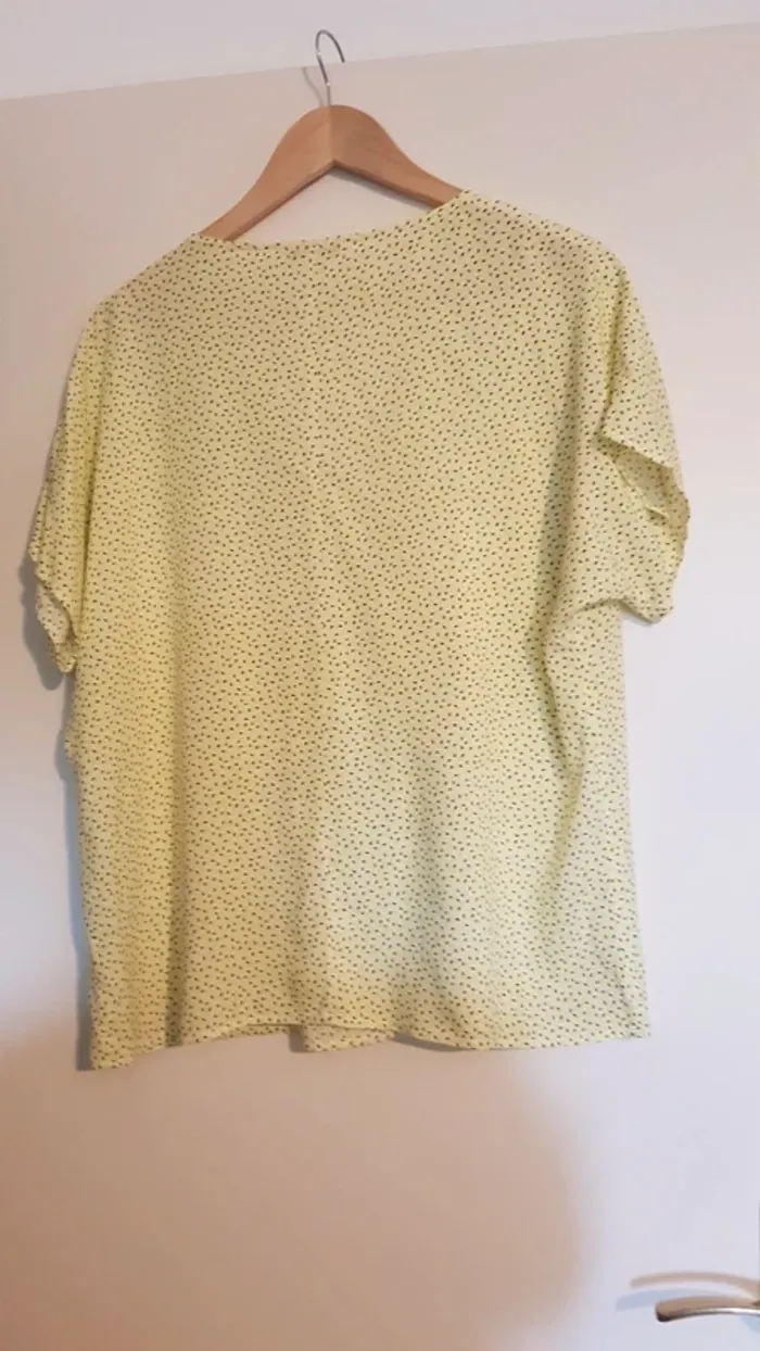Blouse jaune à pois Camaieu - photo numéro 3