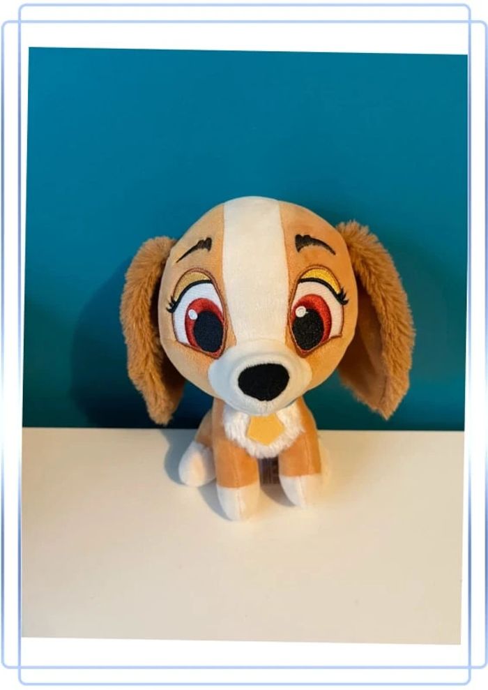 Peluche Disney lady de la belle et le clochard ( 18 cm )