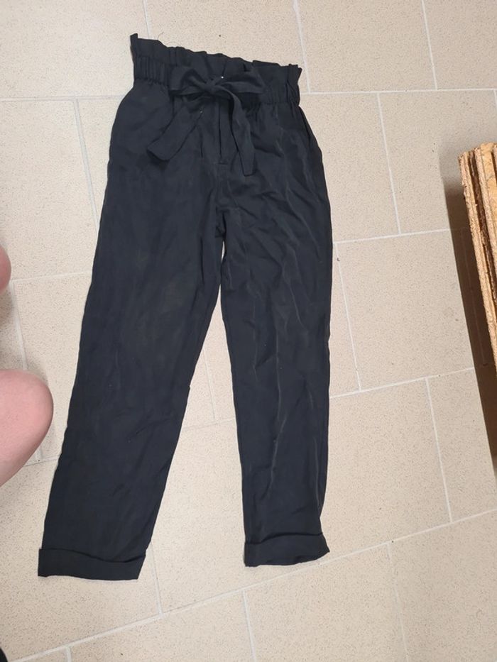 Pantalon fluide noir xs mango