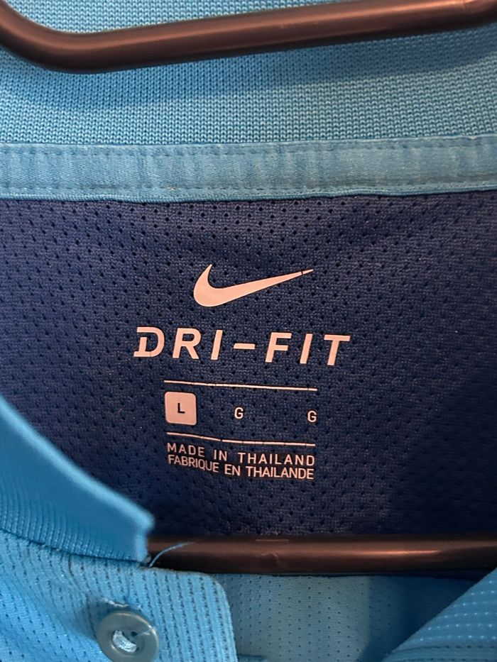 Maillot Arbitre Nike Bleu - Manches Longues - Taille L - Rare - photo numéro 3