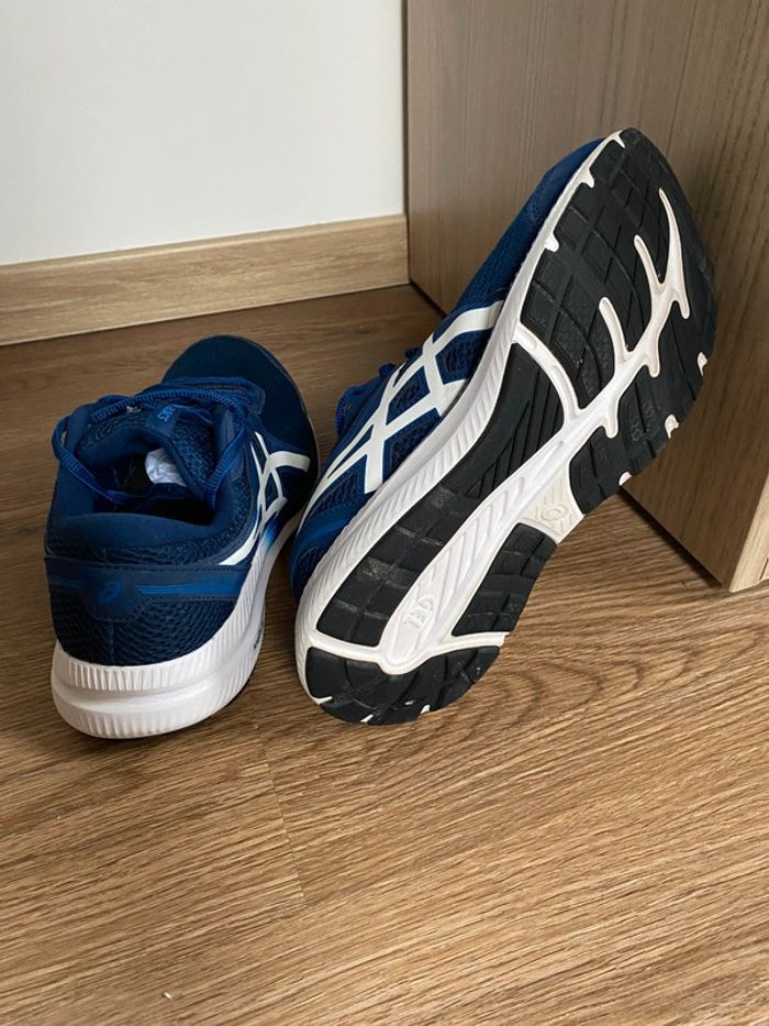 Chaussure de running Asics Windhawk 4 bleu blanc - photo numéro 3
