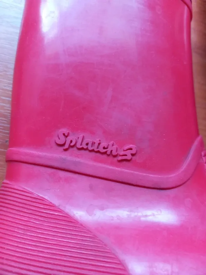 🌈bottes rouge Splatch T24 - photo numéro 4