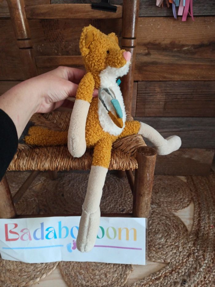 Peluche renard Chaussette moulin roty le voyage d' Olga tbe - photo numéro 3