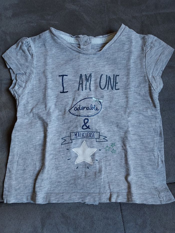 Lot tshirt 9 mois - photo numéro 3