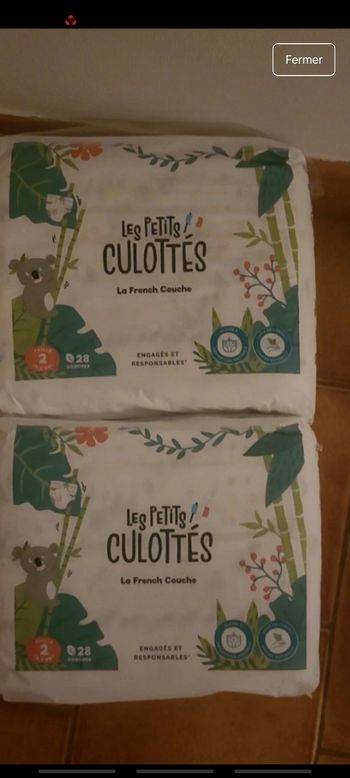 Lot 2 paquet taille 2 les petits culottés
