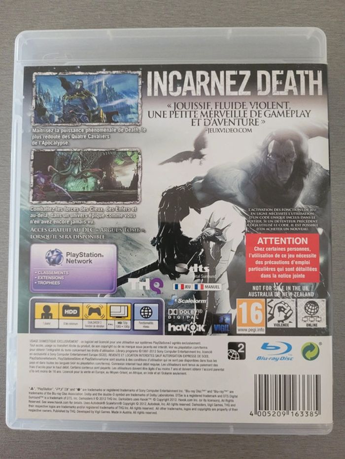 Jeux vidéo PS3 darksiders 2 édition limitée - photo numéro 2