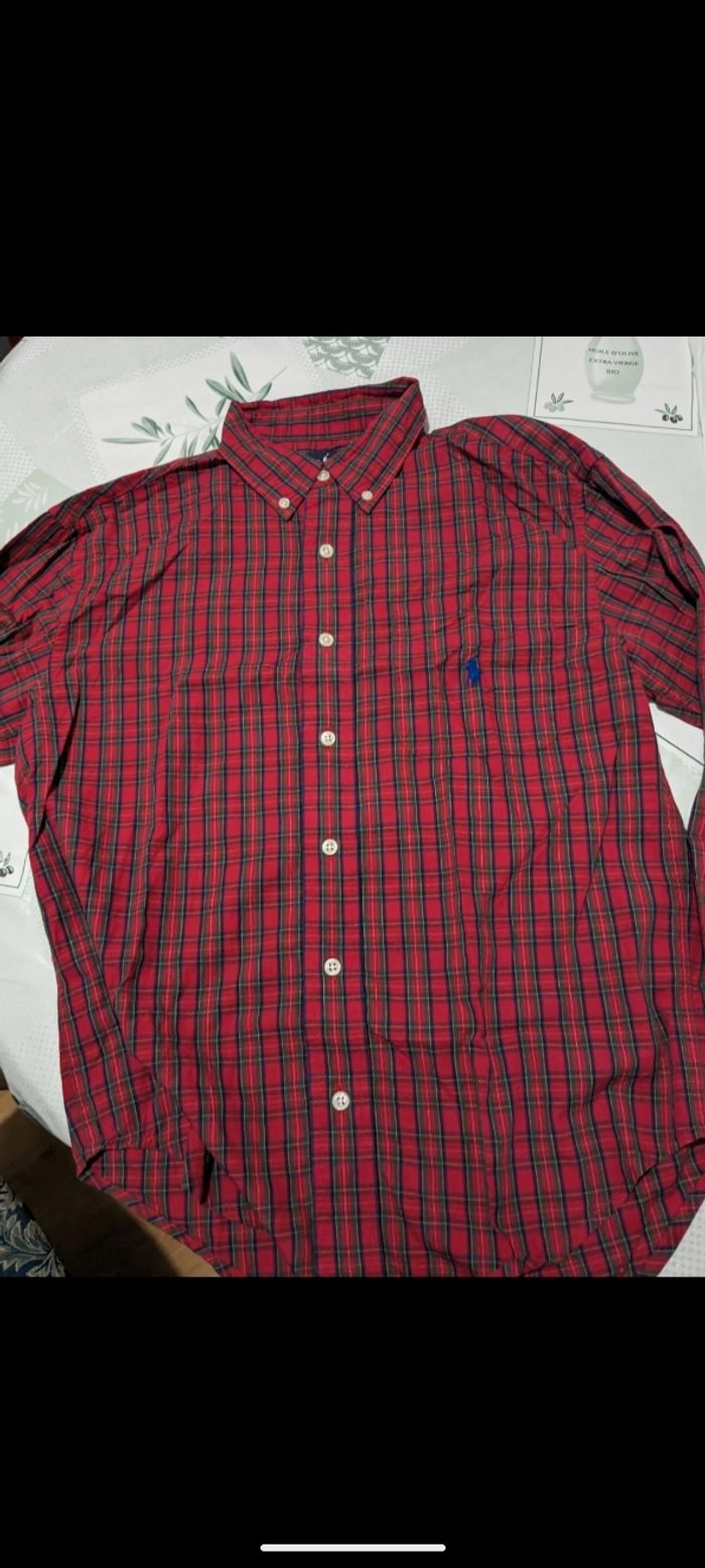 Chemise Ralph Lauren rouge à carreaux. Taille 12 ans - photo numéro 10
