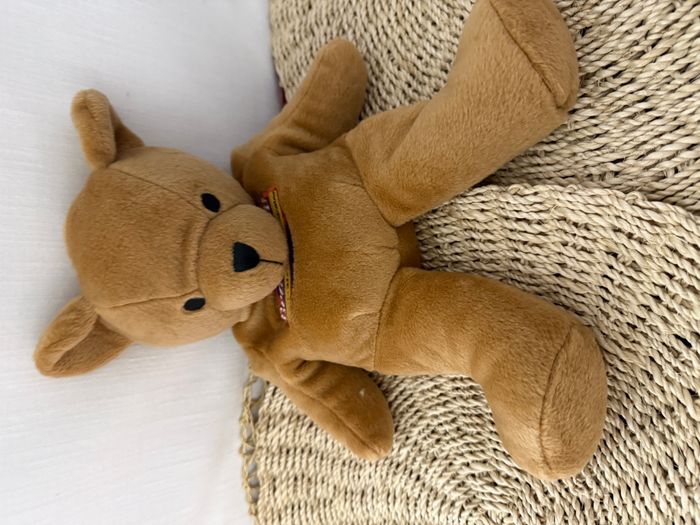 Doudou peluche micro ondable ours beige Beddy Bear INTELEX - photo numéro 5