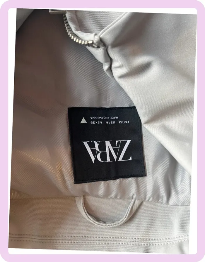 Veste Zara bleu gris clair – taille M – élégante & parfaite mi-saison - photo numéro 4