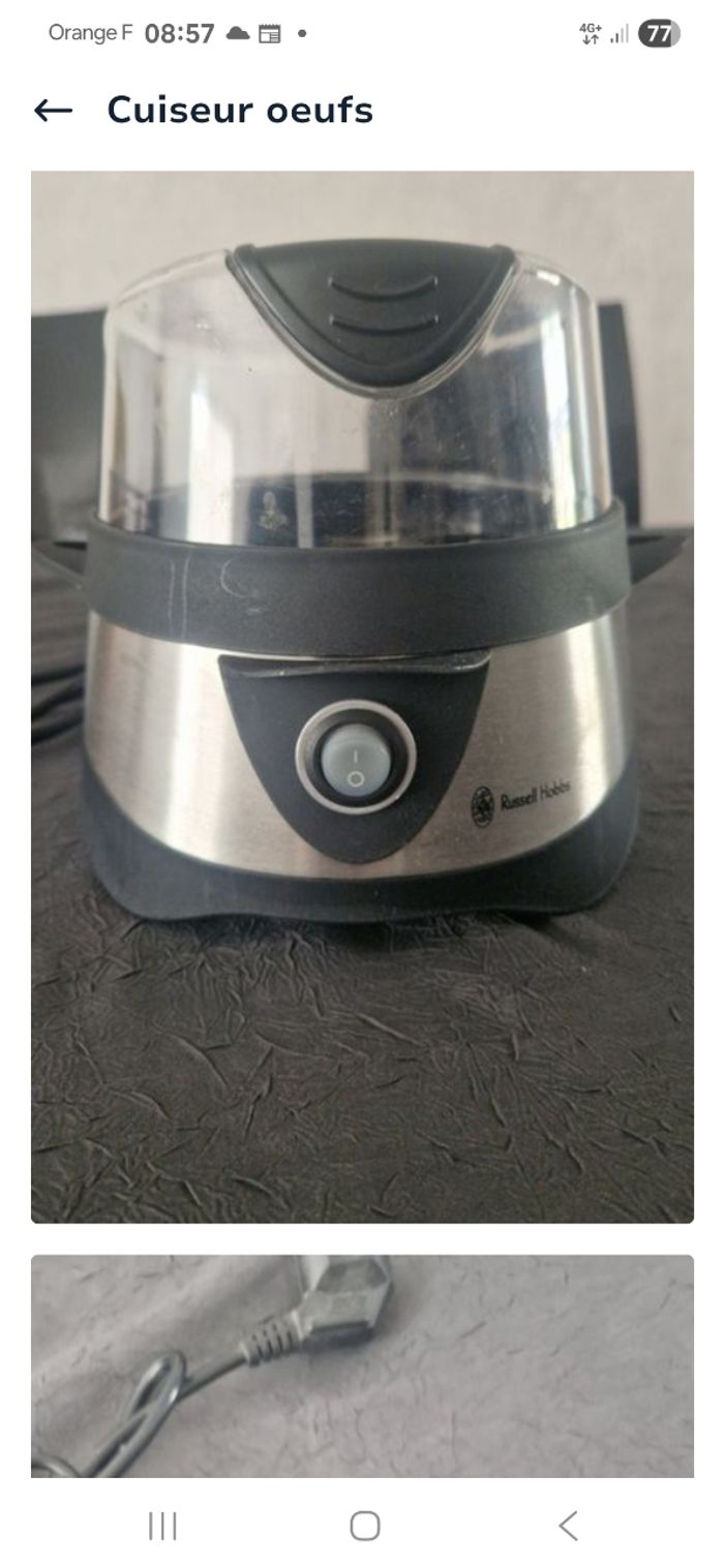 Cuiseur à oeuf russell hobbs - photo numéro 2