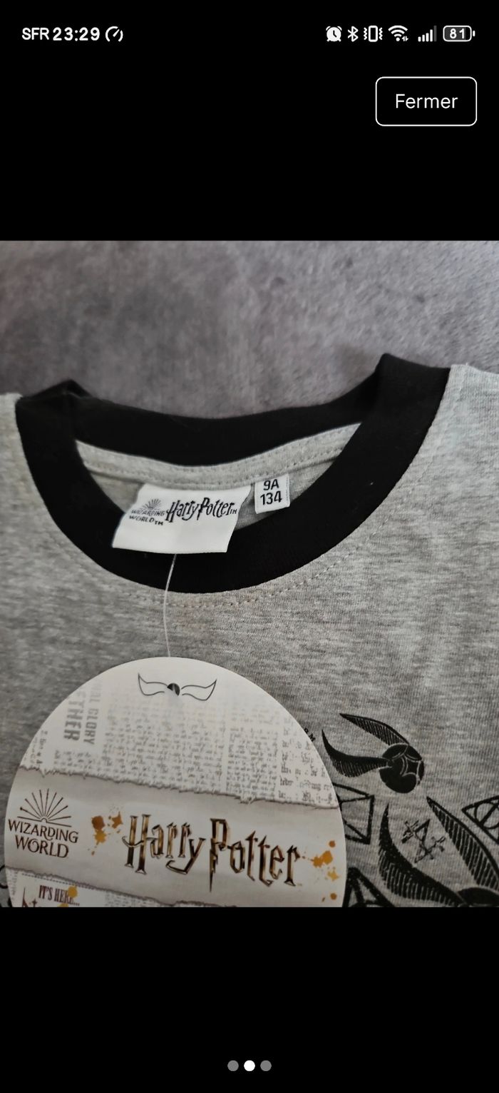 T-shirt Harry Potter 9 ans - photo numéro 2