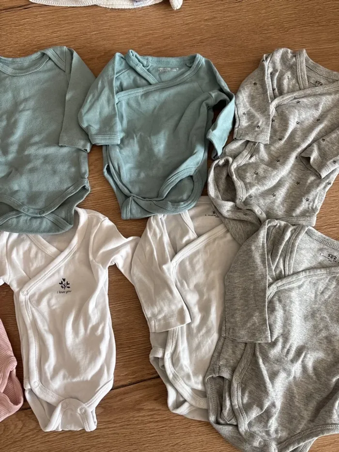 Lot de 8 bodies manches longues croisés - photo numéro 2