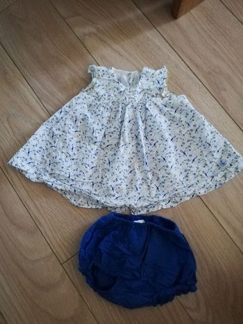 Robe + bloomer 6 mois petit bateau